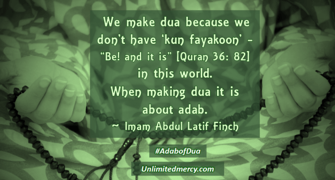 Imam Abdul Latif Finch Adab of Dua